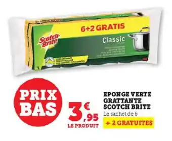 Super U EPONGE VERTE GRATTANTE SCOTCH BRITE offre