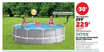 Super U KIT PISCINE PRISM FRAME RONDE TUBULAIRE offre