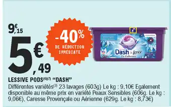 E.Leclerc Lessive pods dash offre