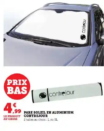 PARE SOLEIL EN ALUMINIUM CONTREJOUR