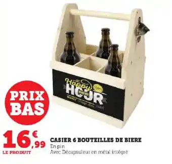 CASIER 6 BOUTEILLES DE BIERE