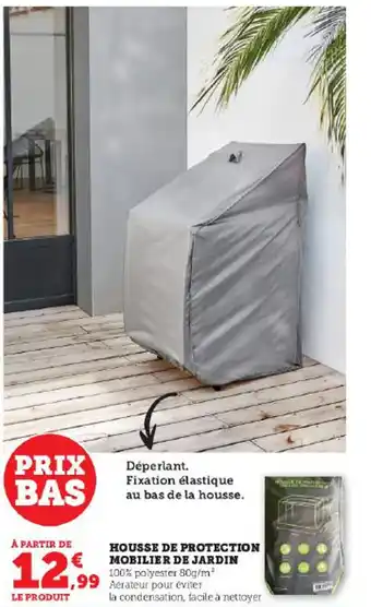 Super U HOUSSE DE PROTECTION MOBILIER DE JARDIN offre