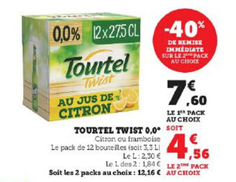 Super U TOURTEL TWIST 0,0° offre