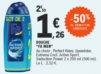 E.Leclerc Douche fa men offre