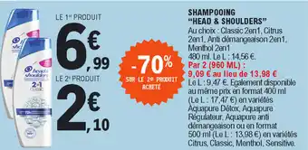 E.Leclerc Shampooing head & shoulders offre