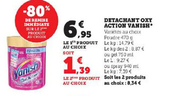 Super U DETACHANT OXY ACTION VANISH offre