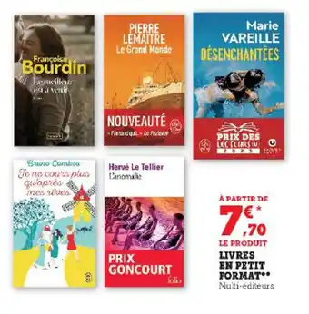 Super U LIVRES EN PETIT FORMAT" offre