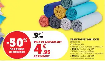 Super U DRAP HOUSSE 90X190CM offre