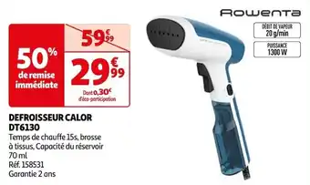 Auchan DEFROISSEUR CALOR DT6130 offre