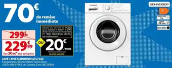 LAVE-LINGE SCHNEIDER SCFL712D