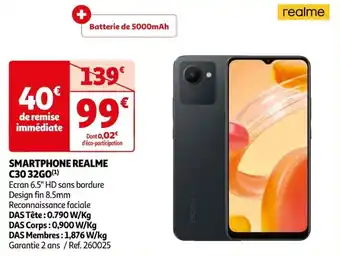 Auchan SMARTPHONE REALME C30 32GO offre