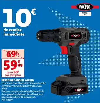 Auchan PERCEUSE SANS FIL RACING offre