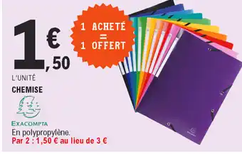 E.Leclerc Chemise offre