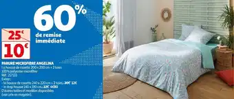 Auchan PARURE MICROFIBRE ANGELINA offre