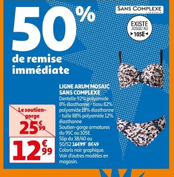 Auchan LIGNE ARUM MOSAIC SANS COMPLEXE offre