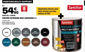 Brico Dépôt PEINTURE EXTÉRIEURE MULTI-MATERIAUX 2 L offre