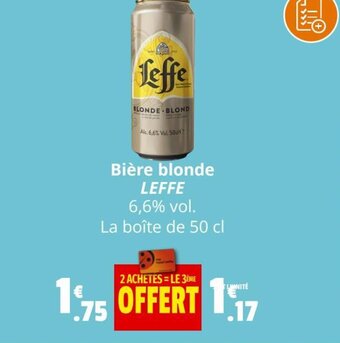 Coccinelle Express Bière blonde Leffe offre