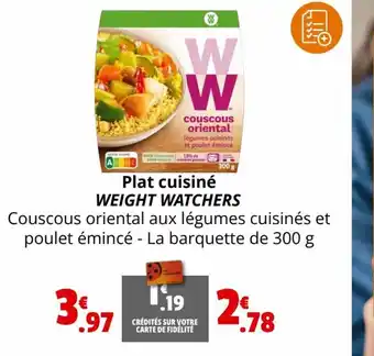 Plat cuisiné WEIGHT WATCHERS