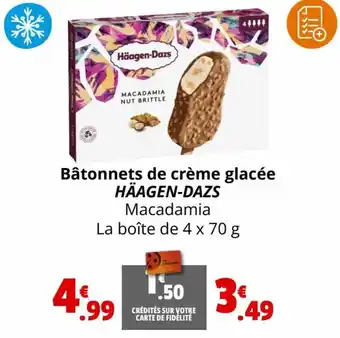 Coccinelle Express Bâtonnets de crème glacée HÄAGEN-DAZS offre