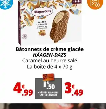 Coccinelle Express Bâtonnets de crème glacée HÄAGEN-DAZS offre