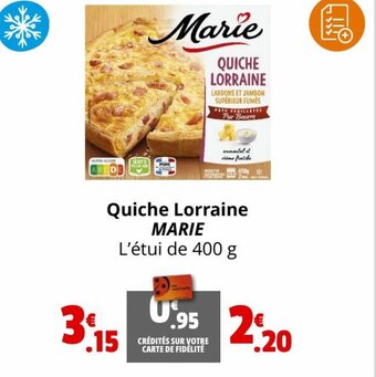 Coccinelle Express Quiche Lorraine Marie offre