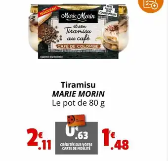 Coccinelle Express Tiramisu MARIE MORIN Le pot de 80 g offre