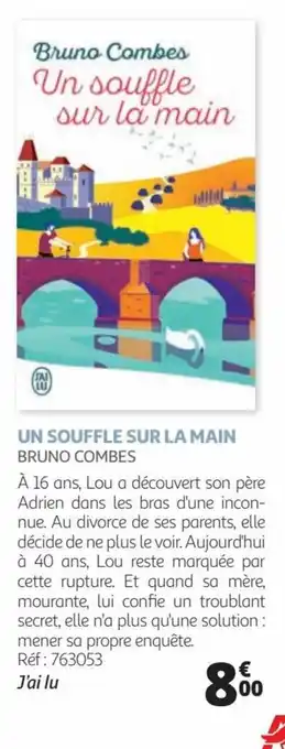UN SOUFFLE SUR LA MAIN BRUNO COMBES