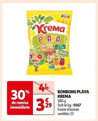 Auchan Supermarché Krema bonbons playa offre