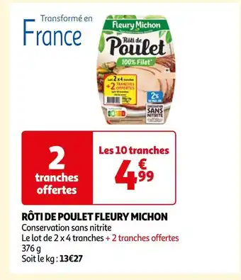 Auchan Fleury michon rôti de poulet offre