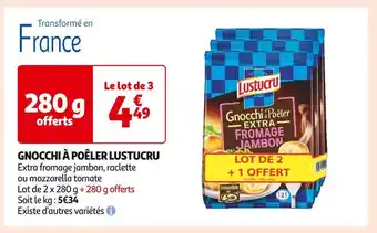 Auchan Supermarché Lustucru gnocchi à poêler offre