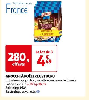 Auchan Lustucru gnocchi à poêler offre