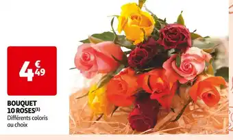 Auchan Supermarché Bouquet 10 roses offre