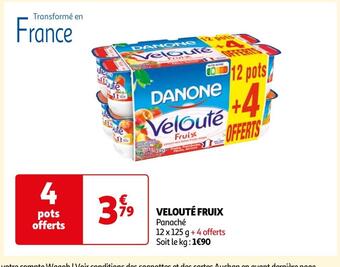 Auchan Danone velouté fruix offre