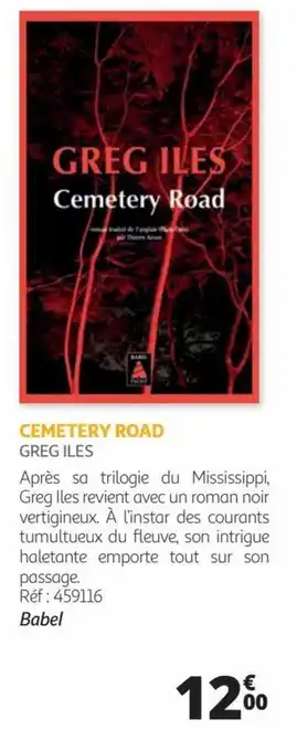 Auchan CEMETERY ROAD GREG ILES offre
