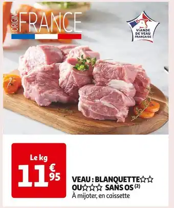 Veau : blanquette sans os