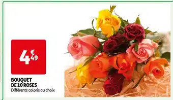 Auchan Bouquet de 10 roses offre