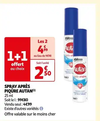 Auchan Autan spray après piqûre (1) offre