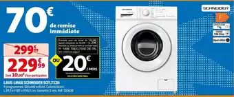 Auchan Schneider lave-linge schneider scfl712d offre