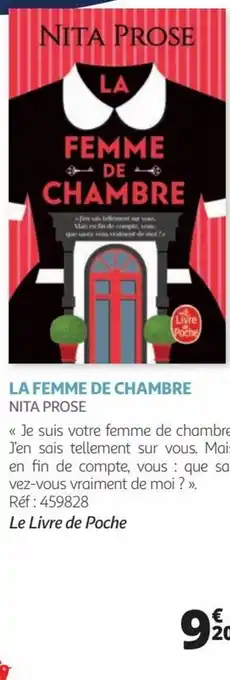 Auchan LA FEMME DE CHAMBRE NITA PROSE offre