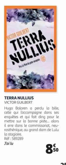 Auchan TERRA NULLIUS VICTOR GUILBERT offre