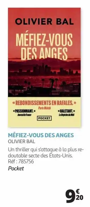 Auchan MÉFIEZ-VOUS DES ANGES OLIVIER BAL offre