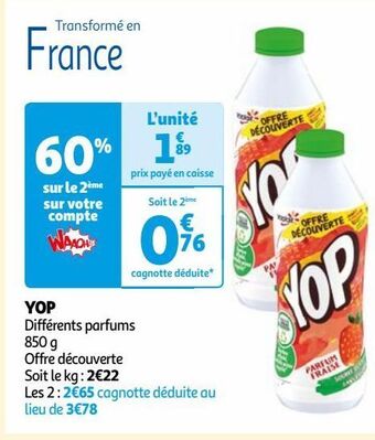 Auchan Yop offre