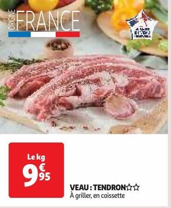 Auchan Supermarché Veau : tendron offre