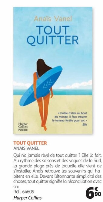 TOUT QUITTER ANAÏS VANEL