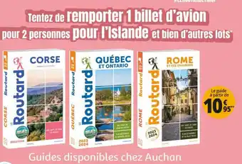 Auchan Tentez de remporter 1 billet d'avion pour 2 personnes pour l'Islande et bien d'autres lots offre