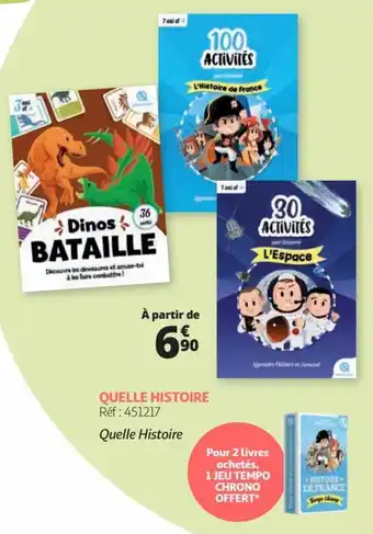 Auchan QUELLE HISTOIRE offre