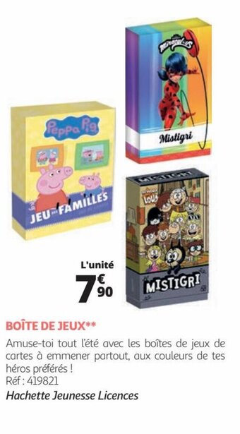 Auchan BOÎTE DE JEUX** offre