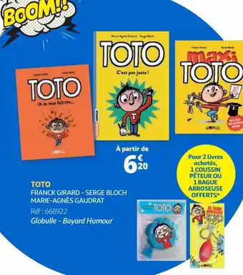 Auchan TOTO FRANCK GIRARD - SERGE BLOCH offre