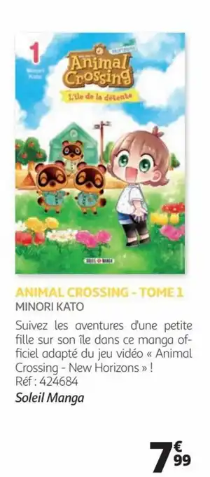 Auchan ANIMAL CROSSING-TOME 1 MINORI KATO offre