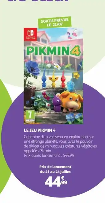 Auchan LE JEU PIKMIN 4 offre